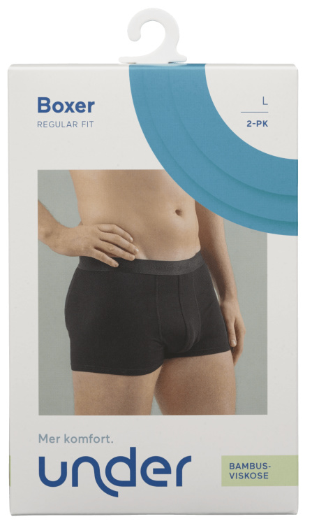 Boxershorts Bambus Sort L 2pk Under