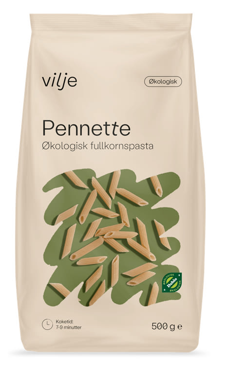 Pasta Pennette Økologisk 500g Vilje