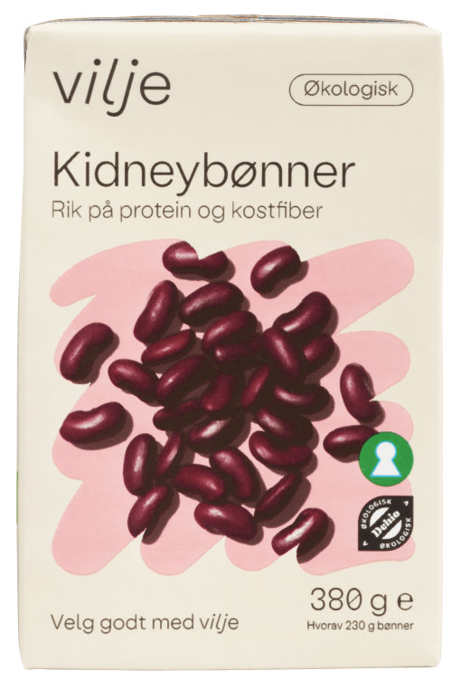 Kidneybønner Økologisk 380g Vilje