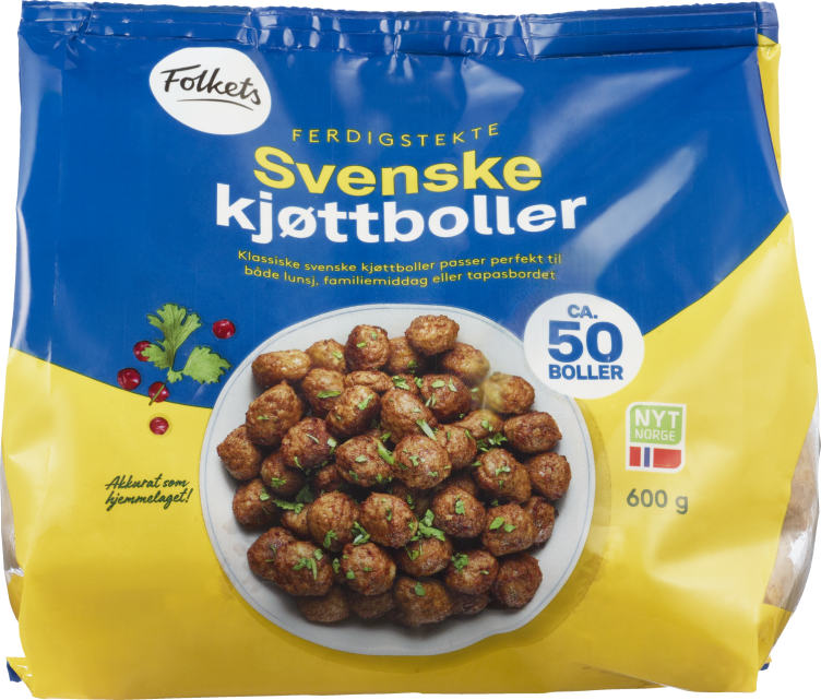 Kjøttboller Svenske 600g Folkets
