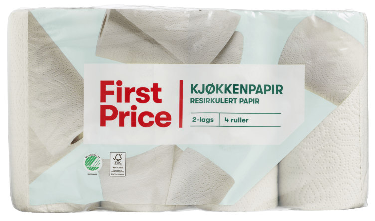 Kjøkkenpapir 4rl First Price