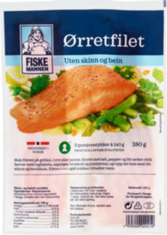 Bilde av Ørretfilet Porsjon 280g Fiskemannen