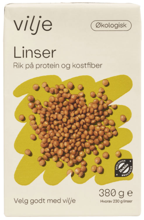 Linser Økologisk 380g Vilje