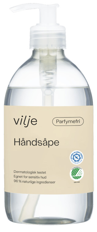 Product Image for Vilje Håndsåpe Parfymefri 500ml