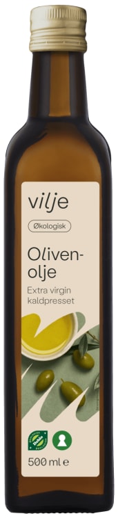 Olivenolje Ex.virigin Økol.500ml Vilje