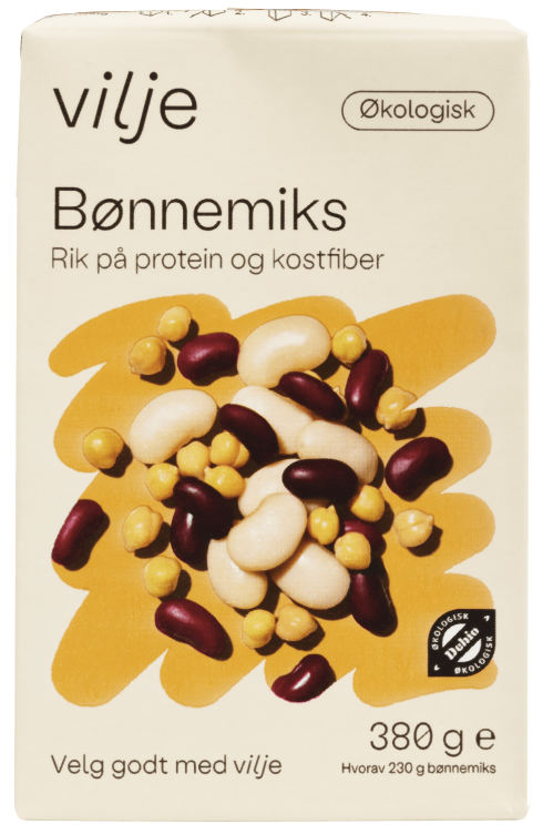 Bønnemix Økologisk 380g Vilje