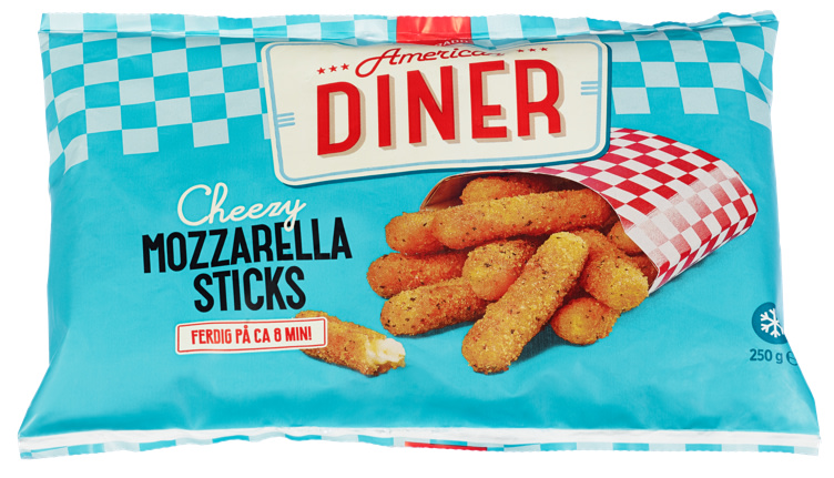 Mozzarella Sticks American Diner 250g Eldorado