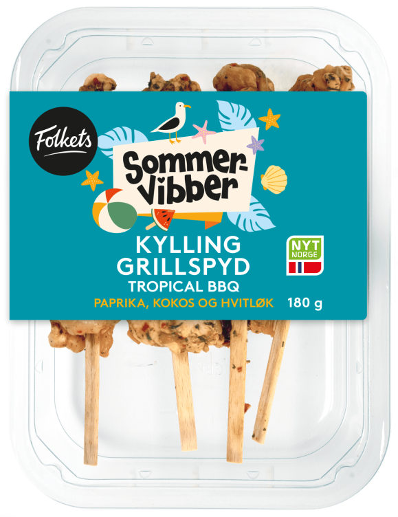 Kyllingfilet Spyd Tropical Bbq 180g Folkets