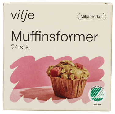 Muffinsform 24stk Vilje
