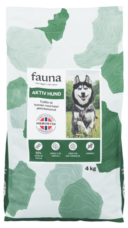 Fauna Aktiv Hund Tørrfor 4kg
