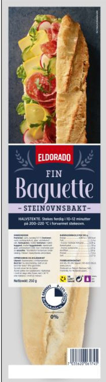 Bilde av Baguette Fin Steinovnsbakt 250g Eldorado