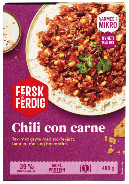 Chili Con Carne 480g Fersk&Ferdig