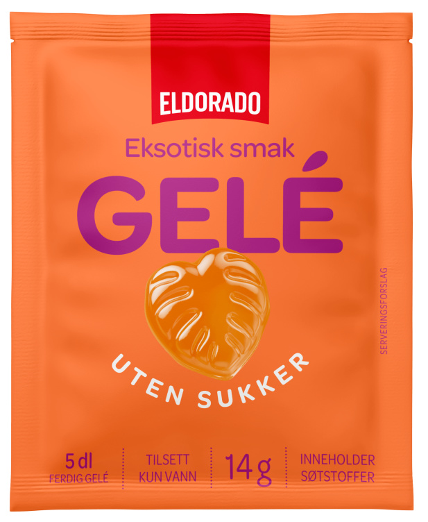 Eksotiskgele u/Sukker 14g Eldorado