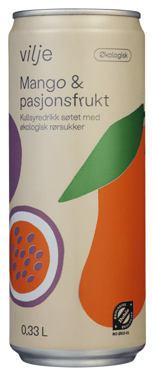 Product Image for Vilje Mango & Pasjonsfrukt 0,33l boks