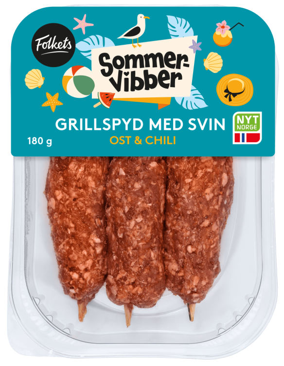 Grillspyd Chili Cheese 180g Folkets