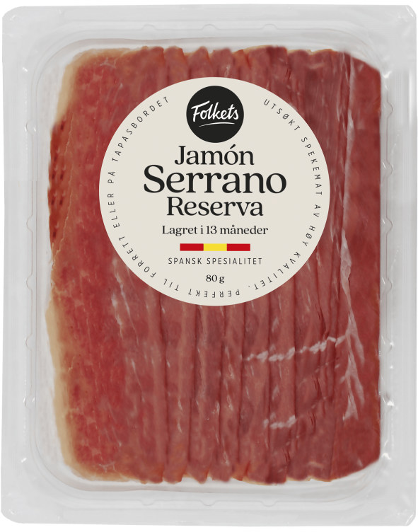 Jamon Serrano 80g Folkets