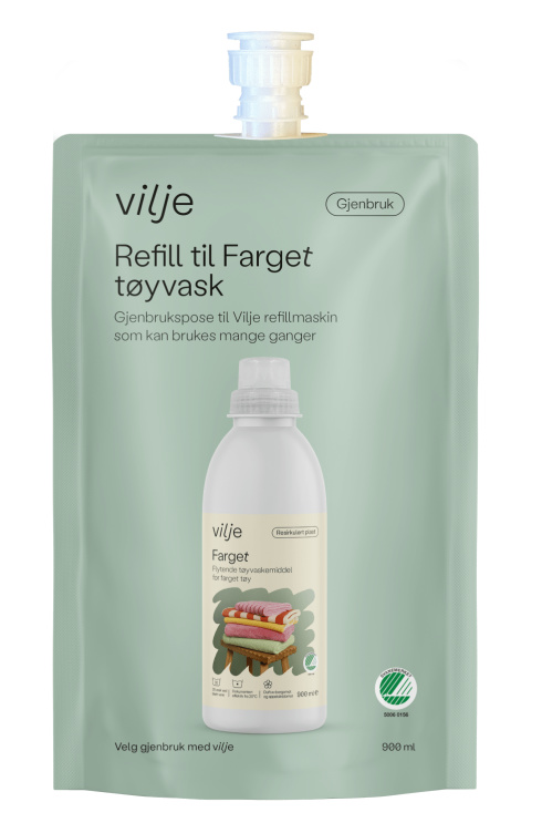 Vilje Tøyvask Farget Refill 900ml