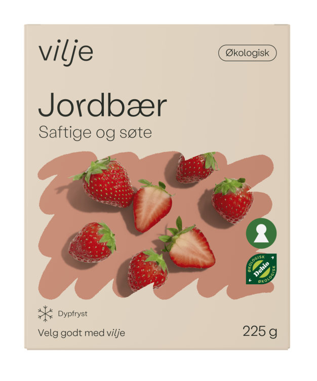 Jordbær Økologisk 225g Vilje