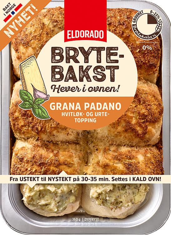 Brytebakst m/Grana Padano 360g Eldorado