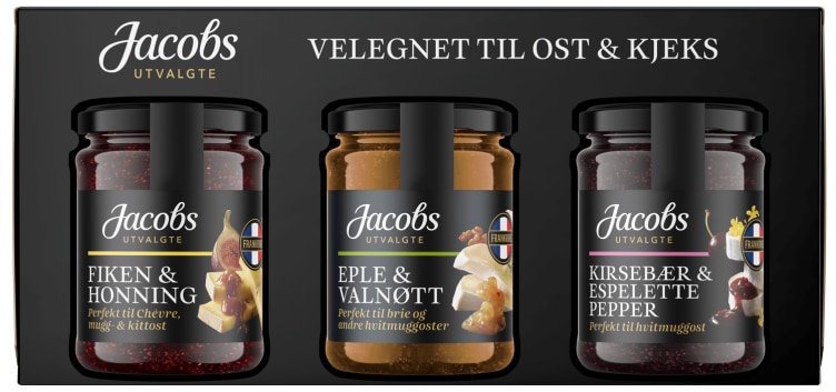 Syltetøy til Ost 3x110g Jacobs Utvalgte