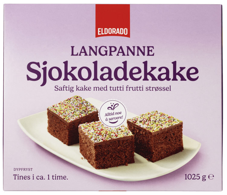 Sjokoladekake Langpanne 1,025kg Eldorado