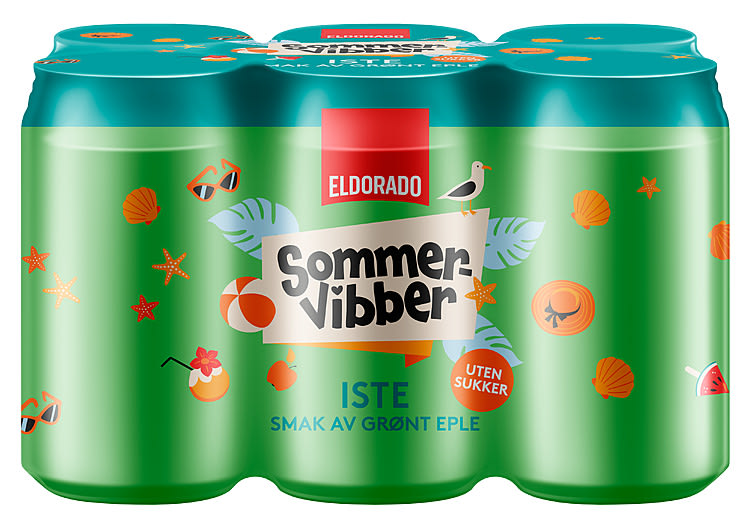 Iste Grønt Eple u/Sukker 0,33lx6bx Sommervibber