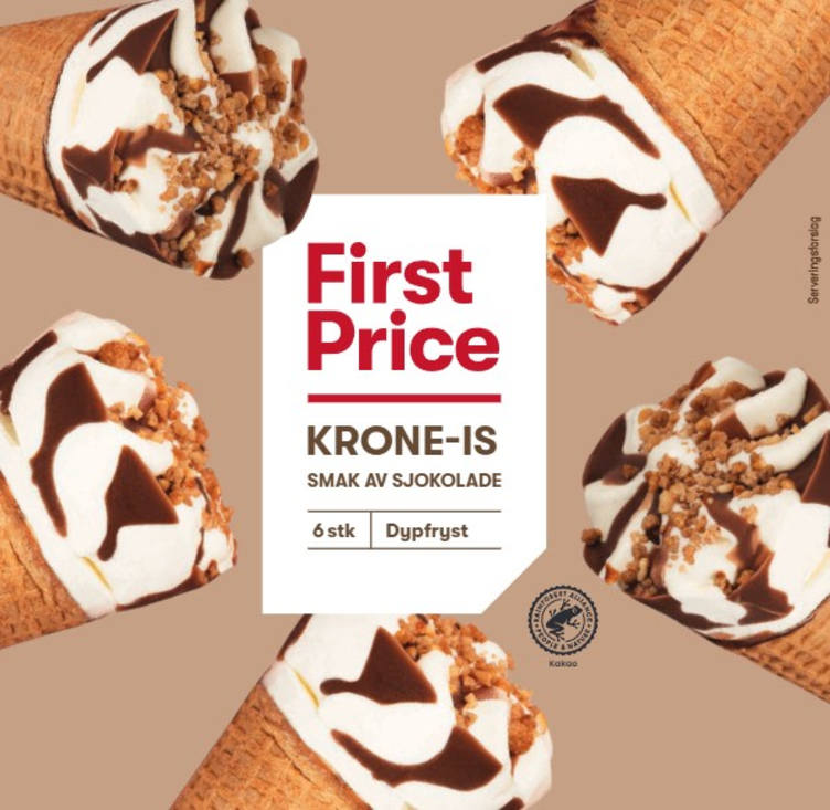 Krone-Is Sjokoladesmak 6stk First Price
