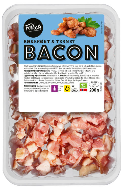 Bacon Ternet 200g Folkets