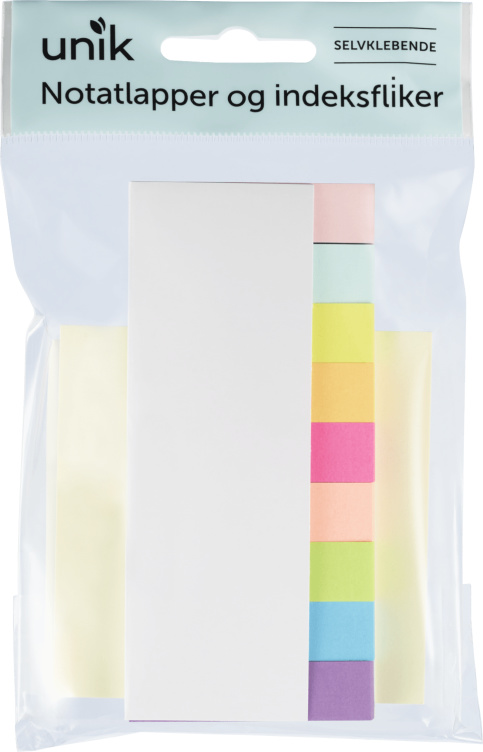 Notatlapper og Indeksfliker 2pk Unik