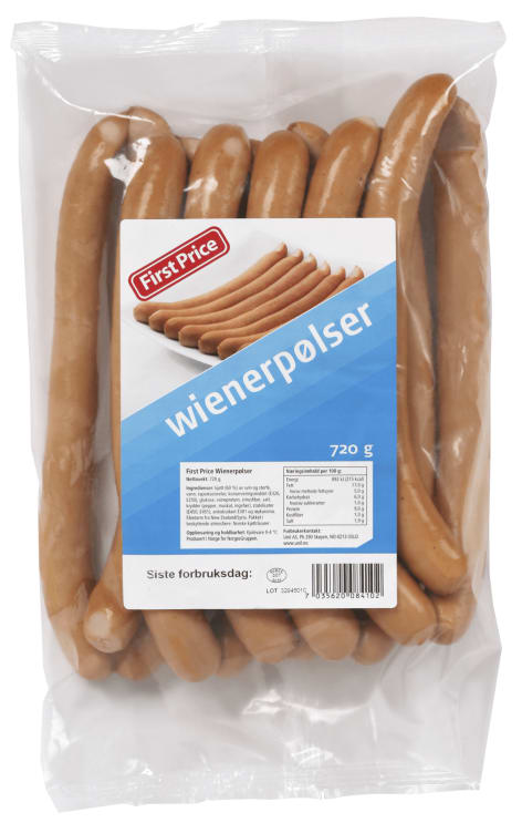 Wienerpølser 720g First Price