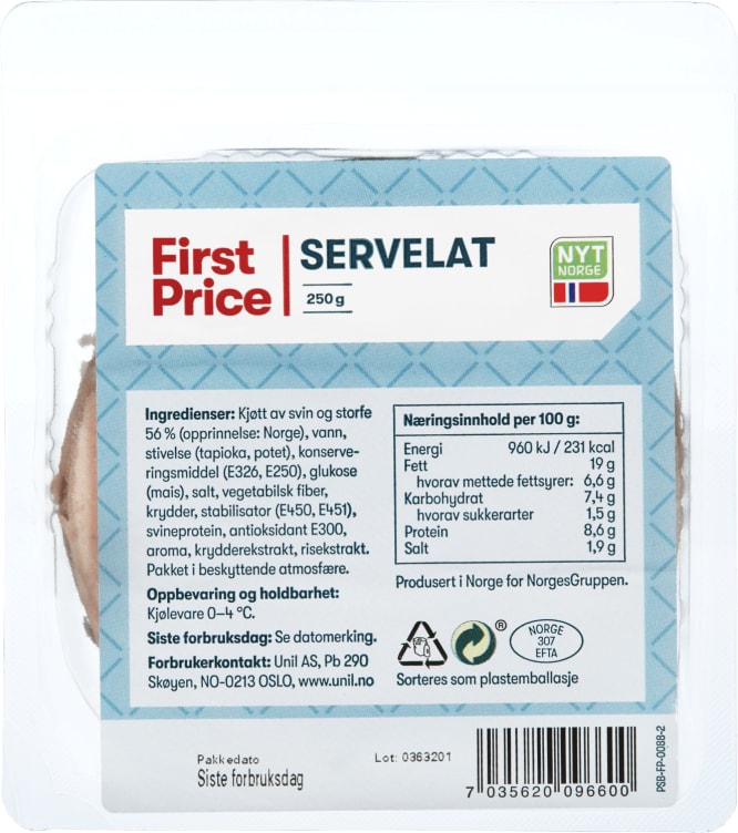 Servelat 250g