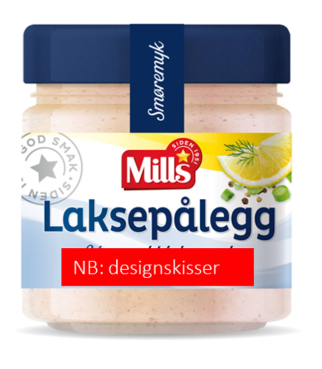 Laksepålegg Varmrøkt Laks&Pepper 165g Mills