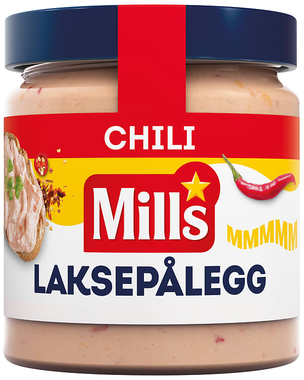 Laksepålegg Varmrøkt Laks&Chili 165g Mills