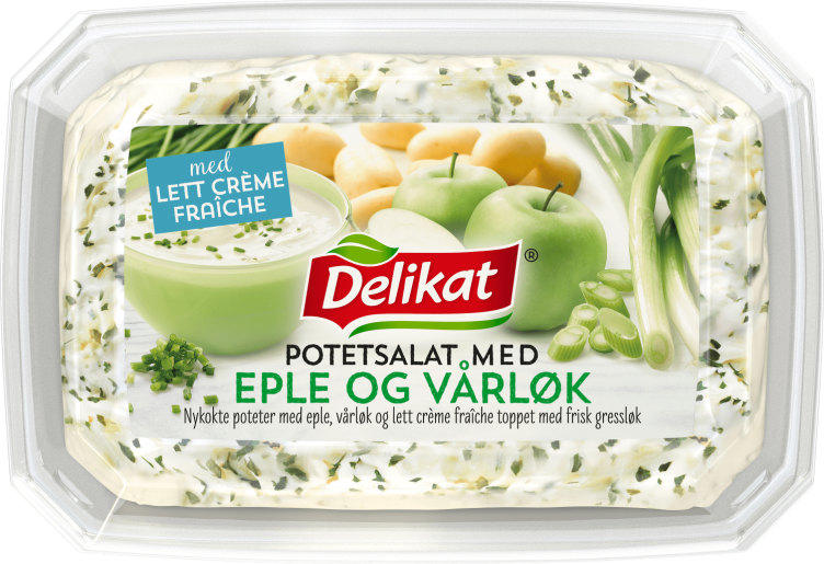 Potetsalat Eple&Vårløk 400g Delikat