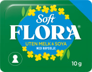 Soft Flora u/Melk&soya 200x10g Kuvert
