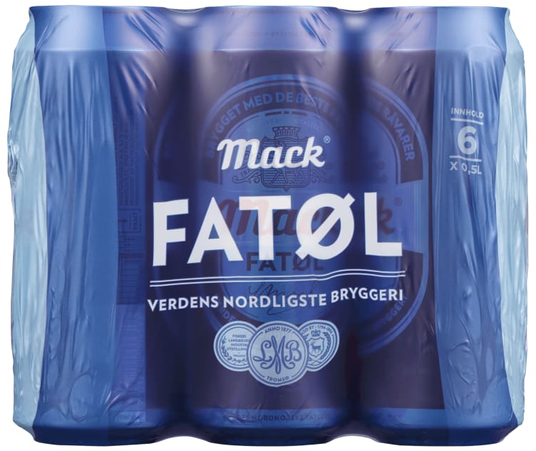 Mack Fatøl 0,5lx6 boks