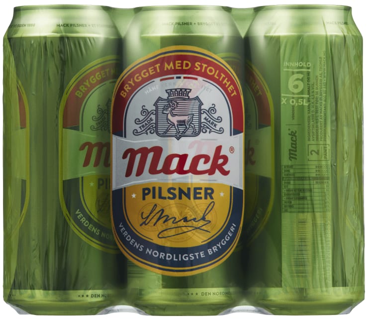 Mack Pilsnerøl 0,5lx6 boks