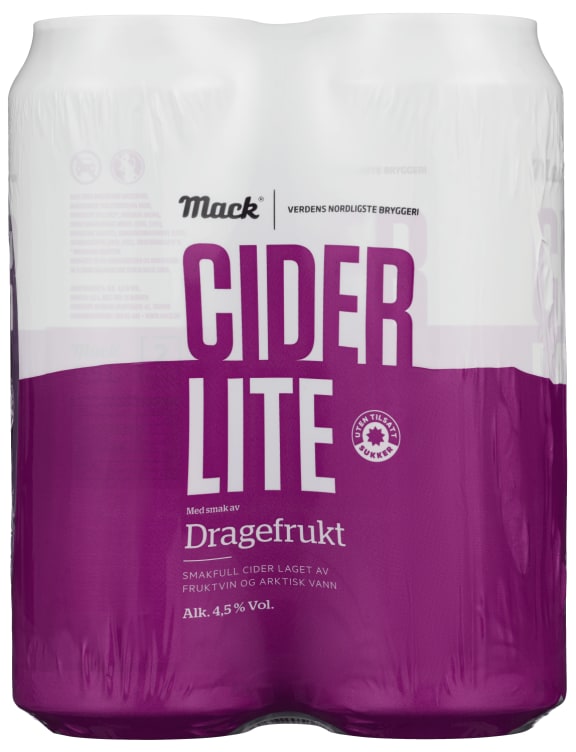 Bilde av Mack Cider Lite Dragefrukt 0,5lx4 boks