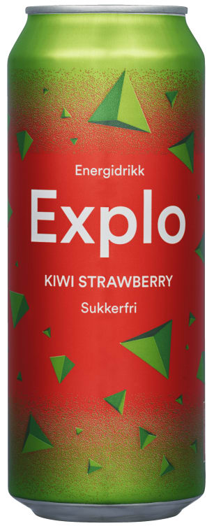 Bilde av Explo Kiwi Strawberry Sukkerfri 0,5l boks Mack