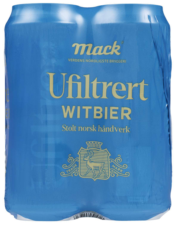 Bilde av Mack Witbier Ufiltrert 0,5lx4 boks