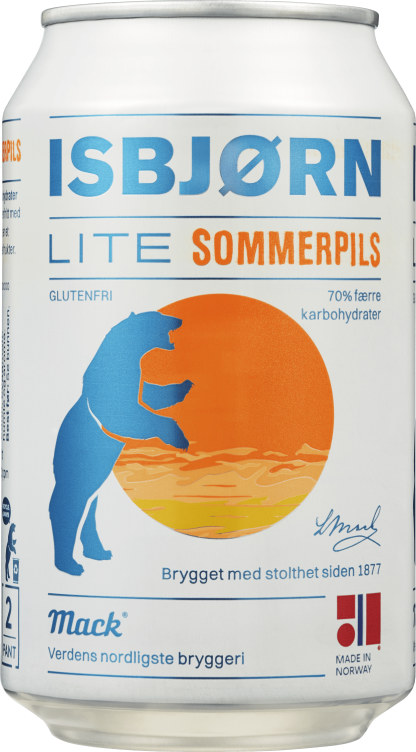 Mack Isbjørn Lite Sommerpils 0,33l boks