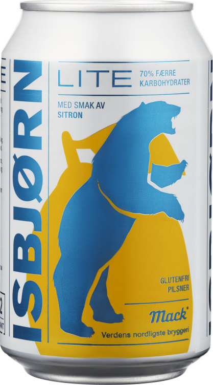 Mack Isbjørn Lite Sitron 0,33l boks