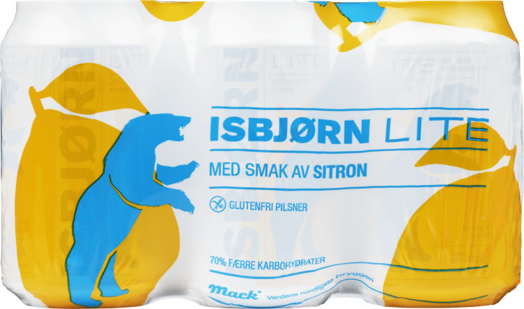 Mack Isbjørn Lite Sitron 0,33lx6 boks