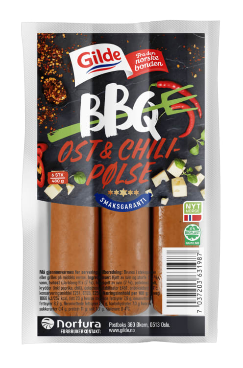 Ost&Chilipølse 480g Enh