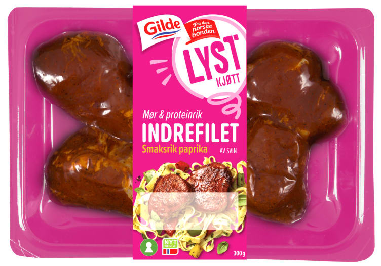 Svin Indrefilet Krydret 300g Gilde