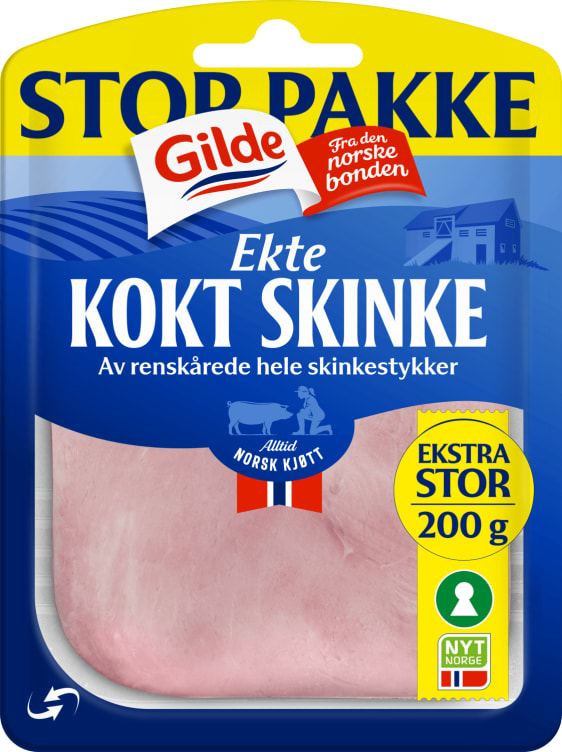 Kokt Skinke Ekte 200g Gilde