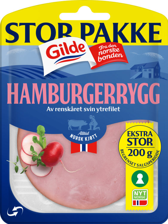 Hamburgerrygg 200g Gilde