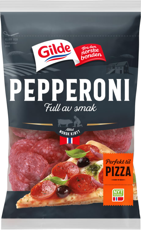 Pepperoni skivet 130g Gilde