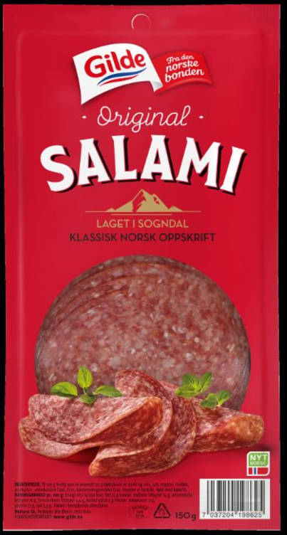 Salami skivet 150g Gilde