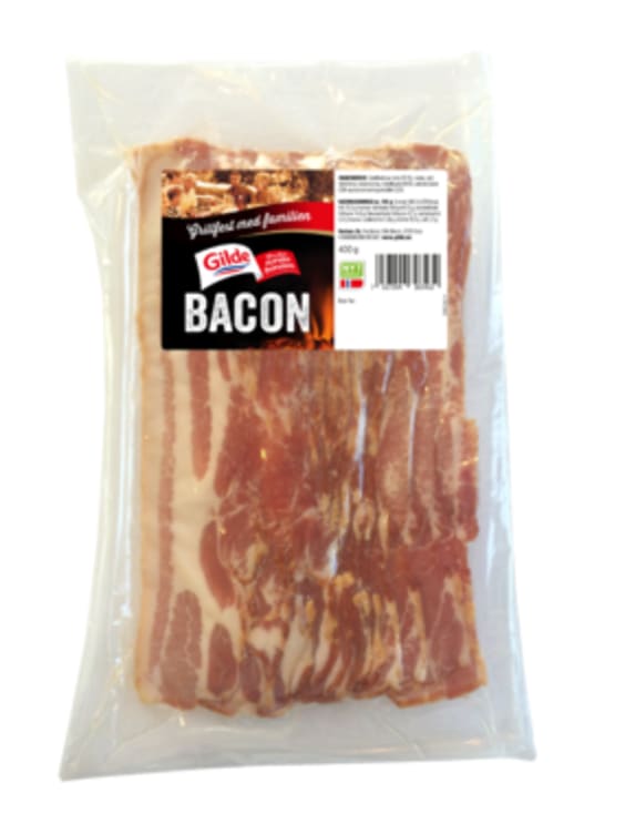 Bacon u/Svor skivet 400g Gilde